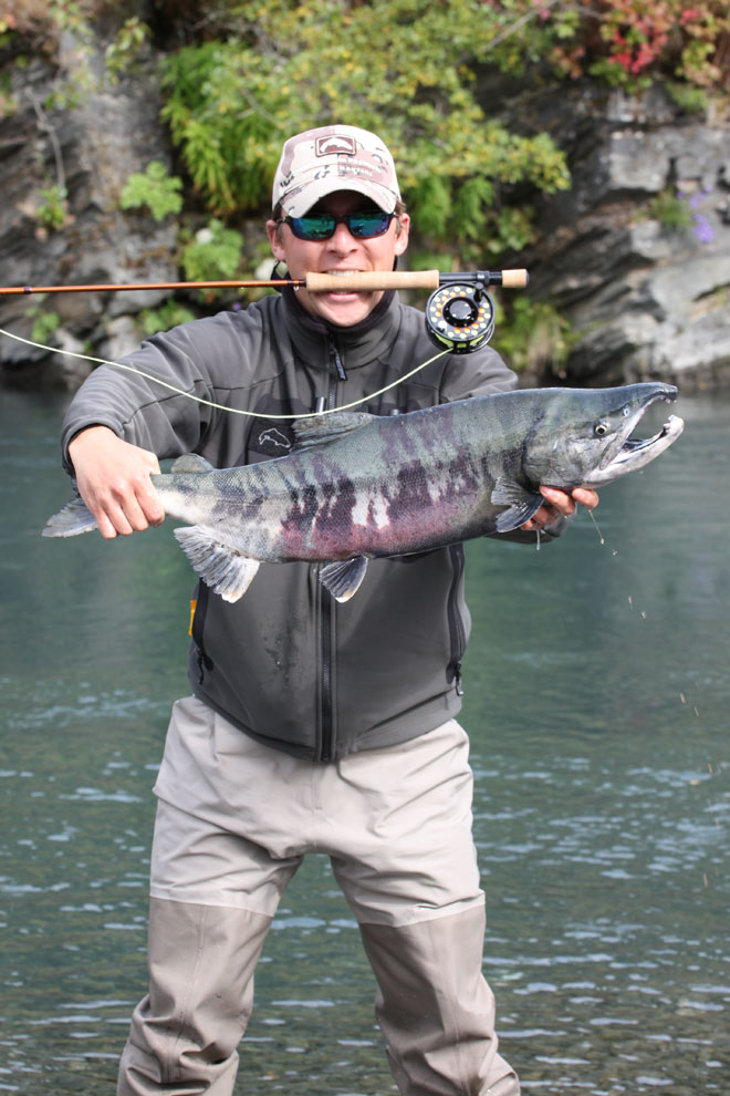 alaska river fishing chum
